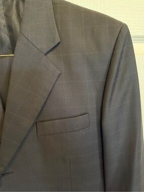 Classic Gray 2 piece custom tailored Suit Jacket - Sleek Lined Interior
